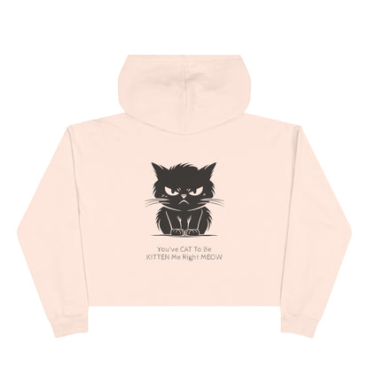 Kitten Me Women's Crop Hoodie