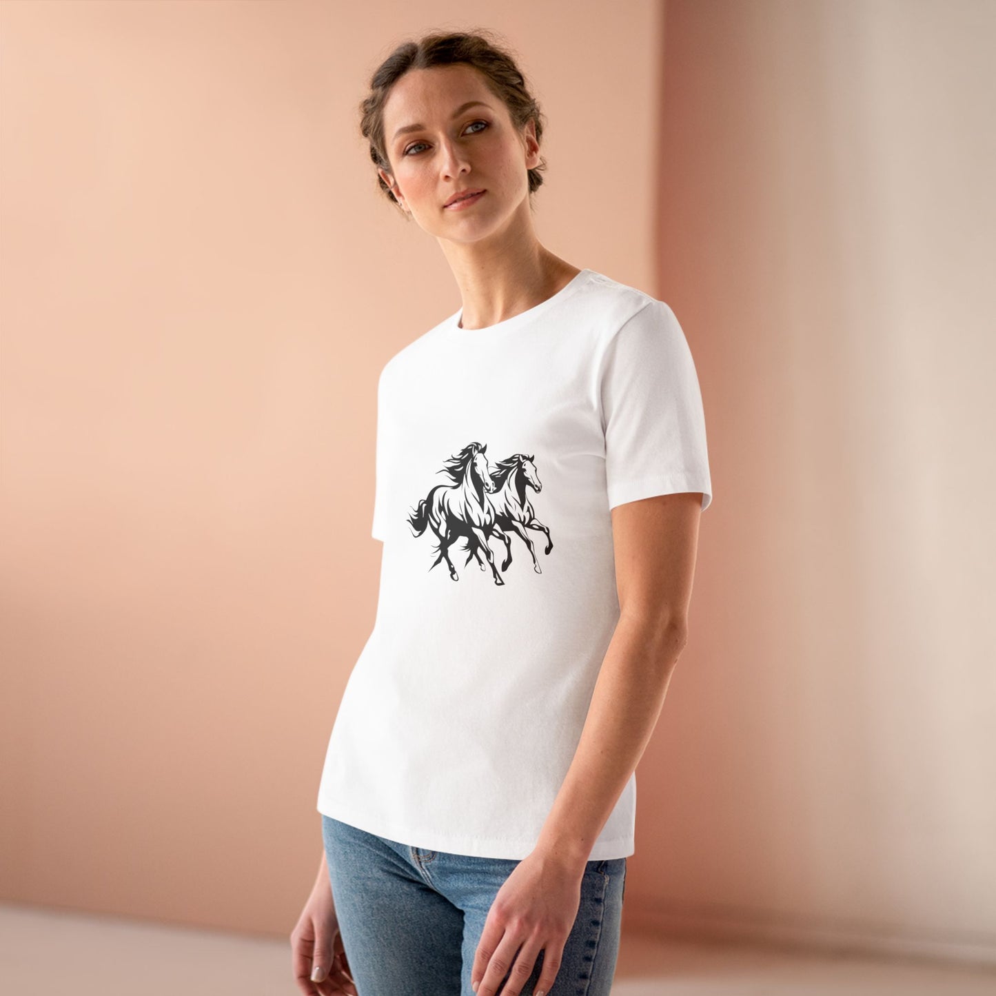 Horsin' Around Women's Short Sleeve Crewneck Tee