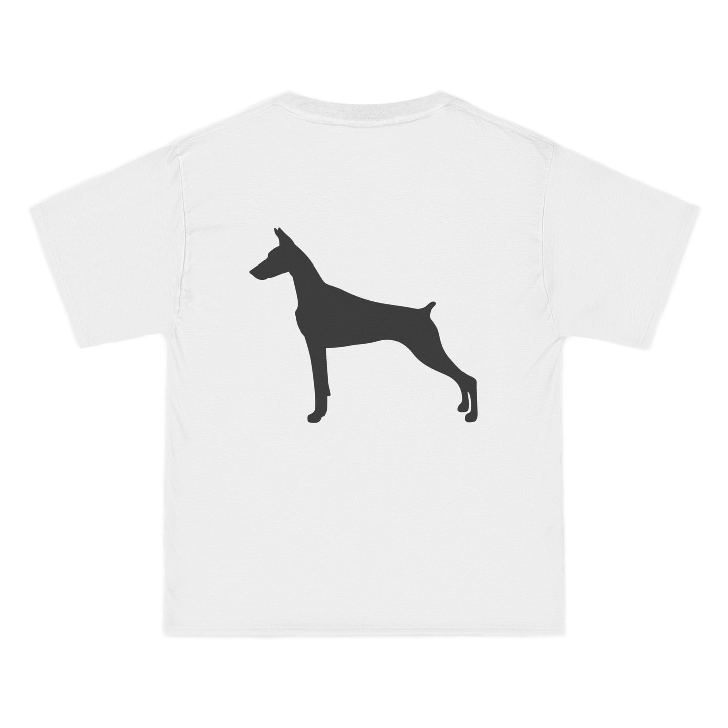 Doberman Silhouette Men's Short-Sleeve Crewneck Tee
