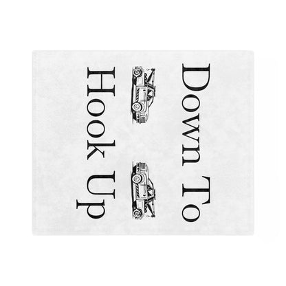 Down To Hook Up Velveteen Microfiber Blanket