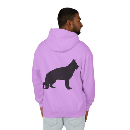 German Shepherd Silhouette Unisex Lightweight Hoodie
