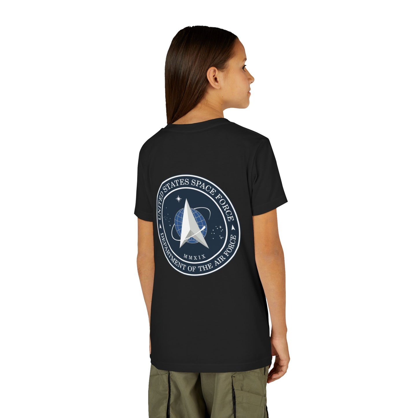 US Space Force Youth Unisex Short Sleeve Crewneck Tee