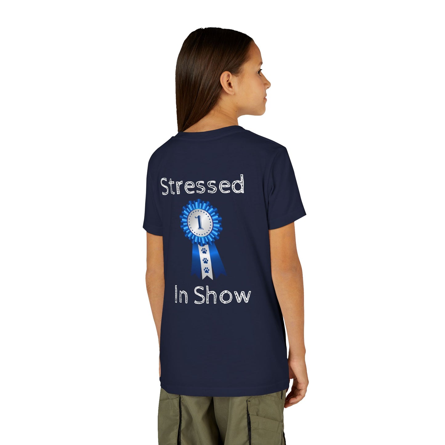 Stressed In Show Youth Unisex Short Sleeve Crewneck Tee