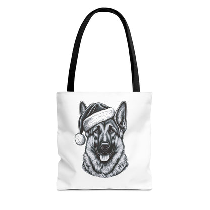 Santa Paws German Shepherd Tote Bag
