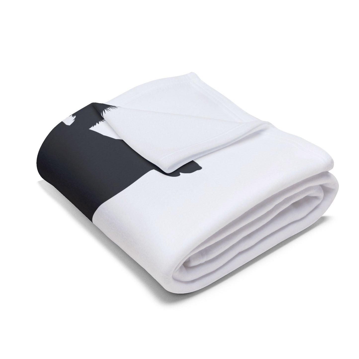Malamute Silhouette Arctic Fleece Blanket
