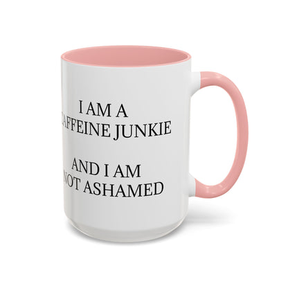 Caffeine Junkie 2-Tone Coffee Mug
