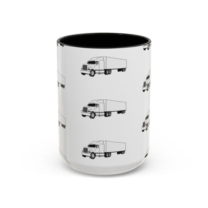 Semi Truck 2-Tone Coffee Mug