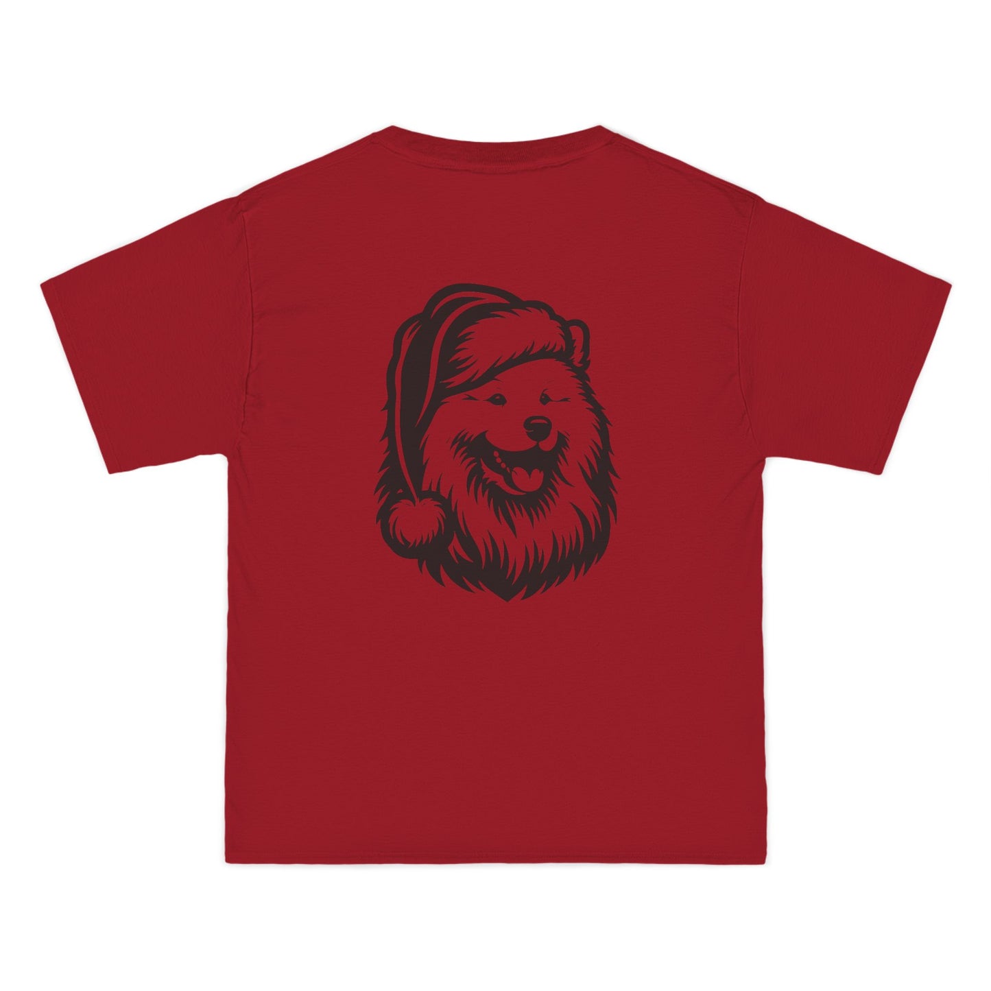 Santa Paws Samoyed Men's Short-Sleeve Crewneck Tee