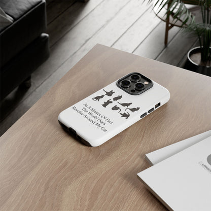 Matter Of Fact Cat iPhone Case