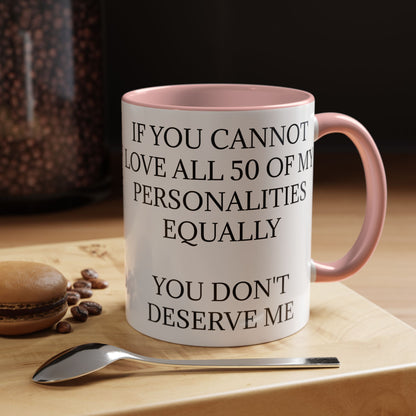 50 Personalities 2-Tone Coffee Mug
