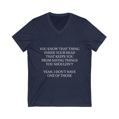 No Filter Unisex Short Sleeve V-Neck Tee