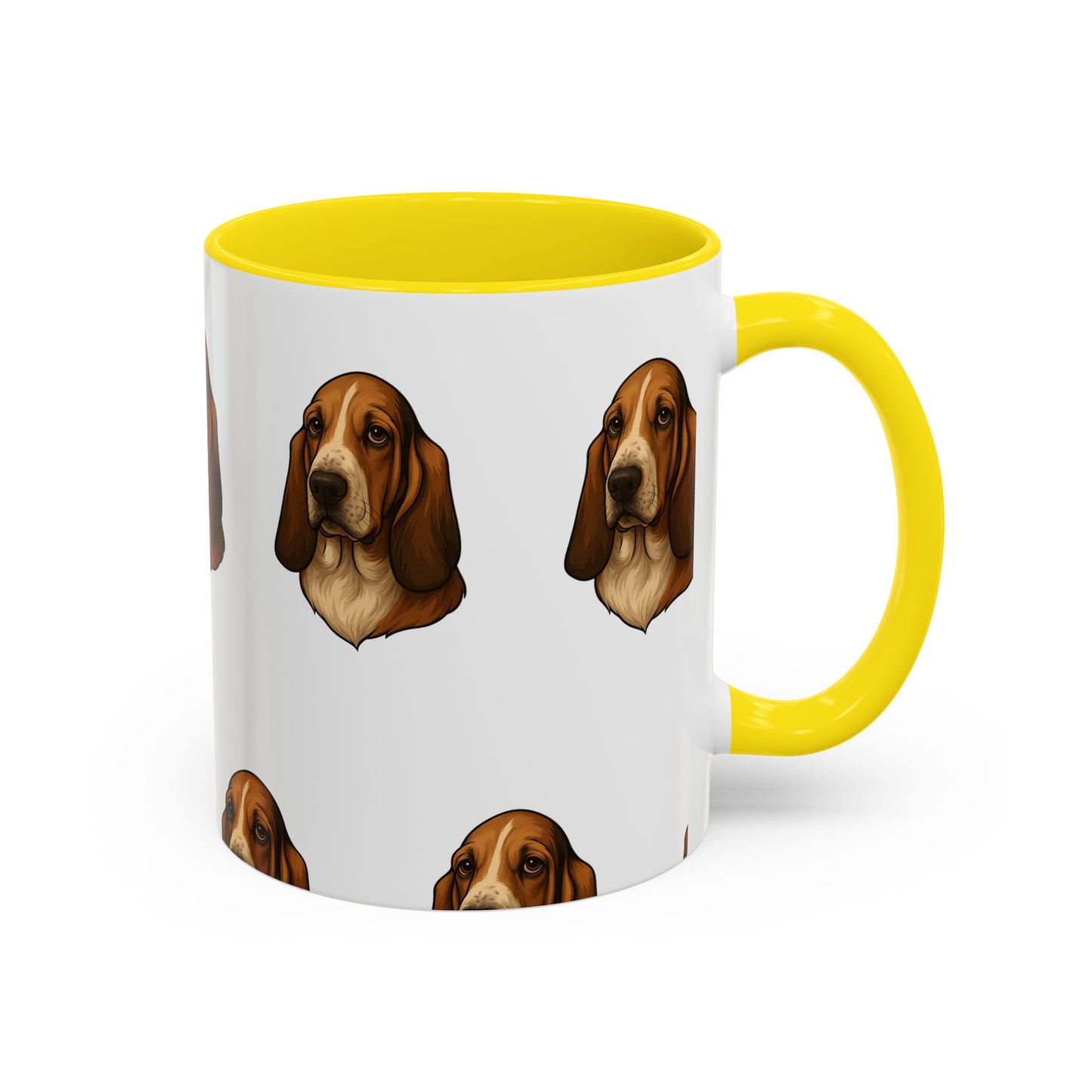 Basset Hound Head 2-Tone Coffee Mug