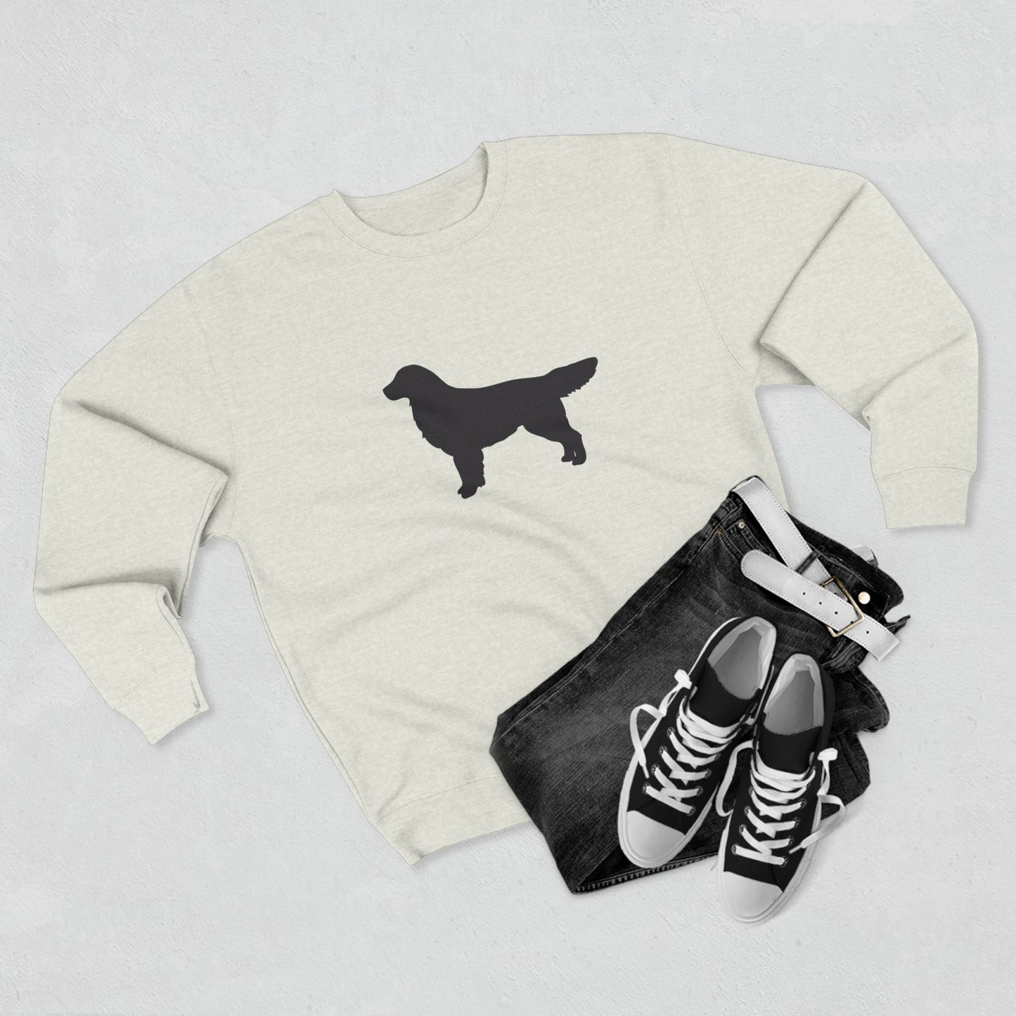 Golden Silhouette Unisex Crewneck Sweatshirt