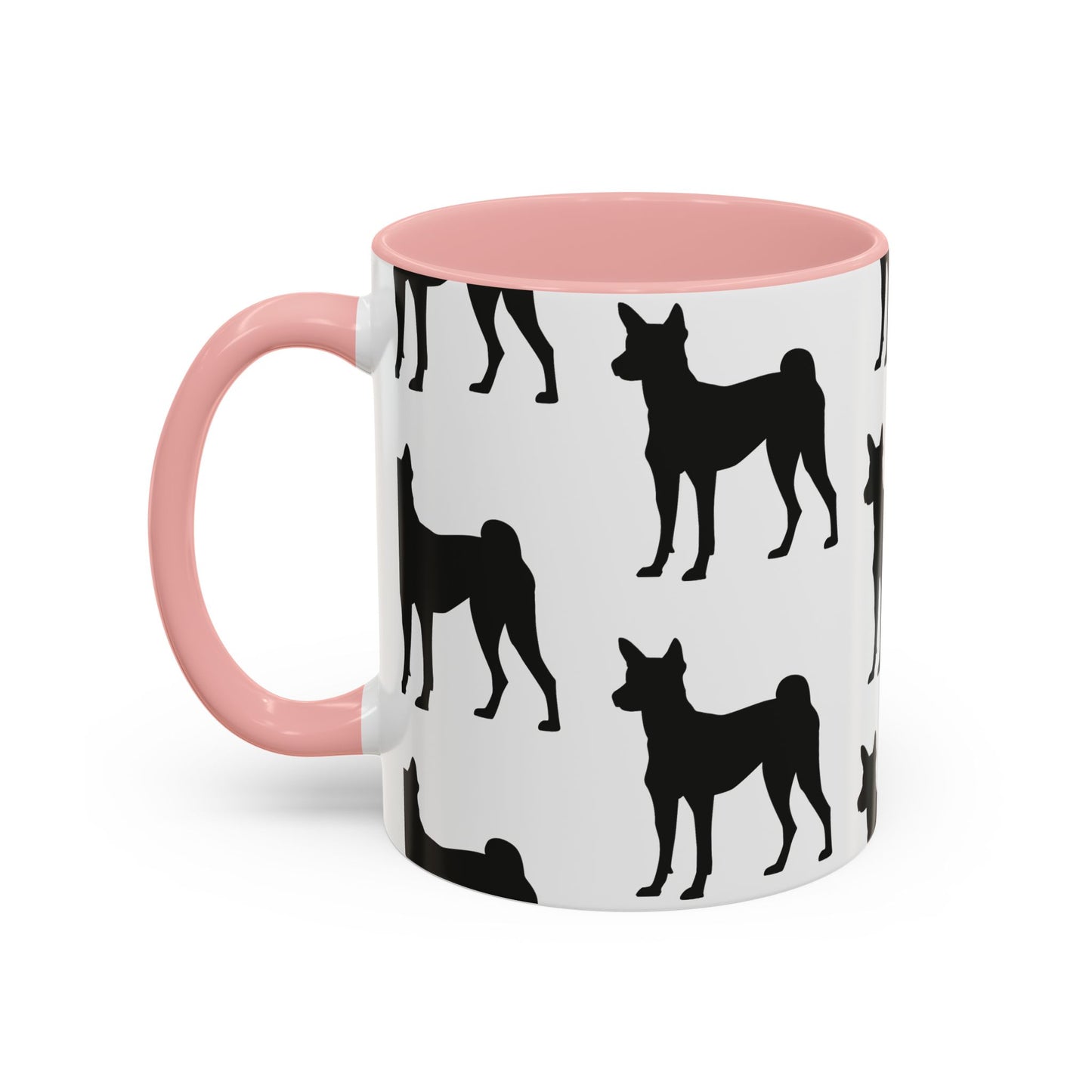 Basenji Silhouette 2-Tone Coffee Mug