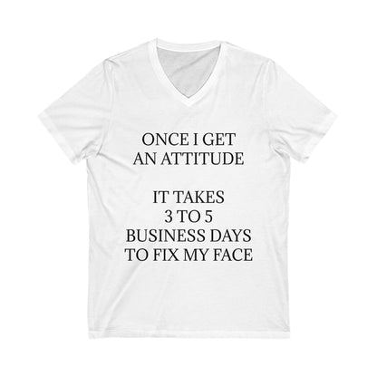 Fix My Face Unisex Short Sleeve V-Neck Tee