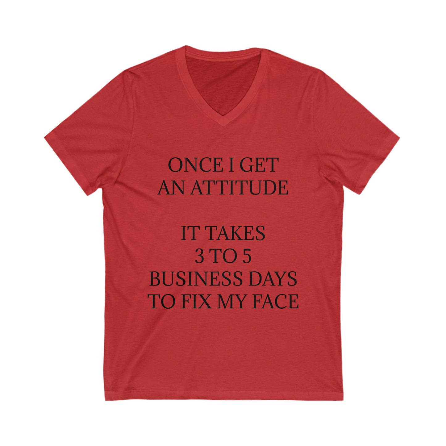Fix My Face Unisex Short Sleeve V-Neck Tee