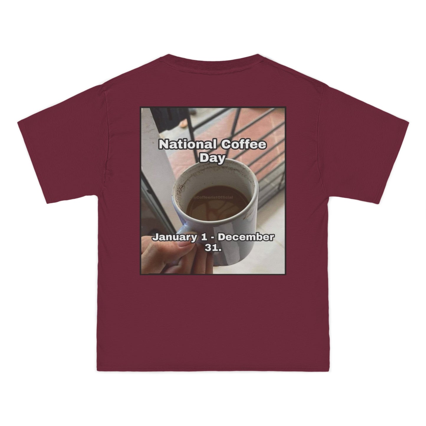 National Coffee Day Men's Short-Sleeve Crewneck Tee