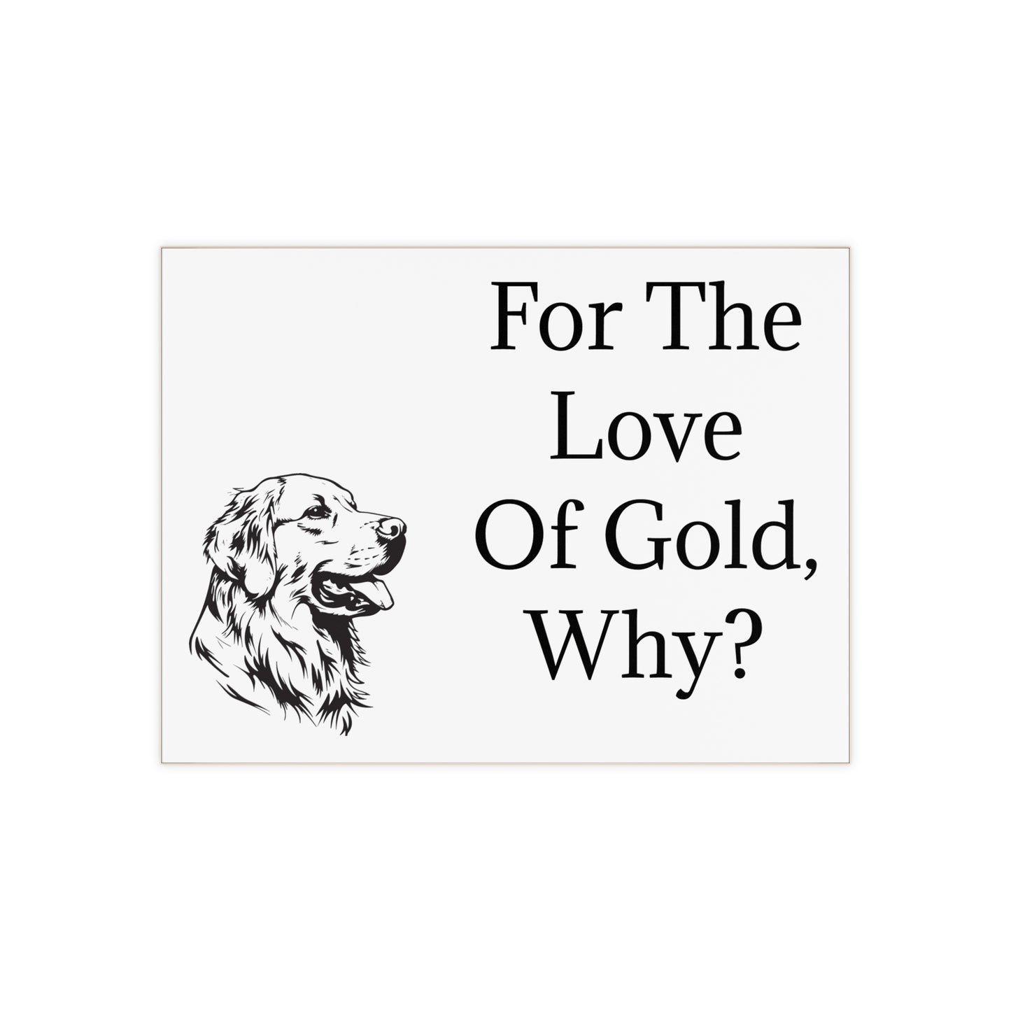 For The Love Of Gold Ceramic Photo Tile