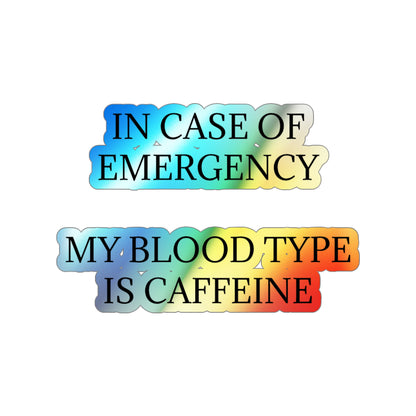 Blood Type Holographic Sticker