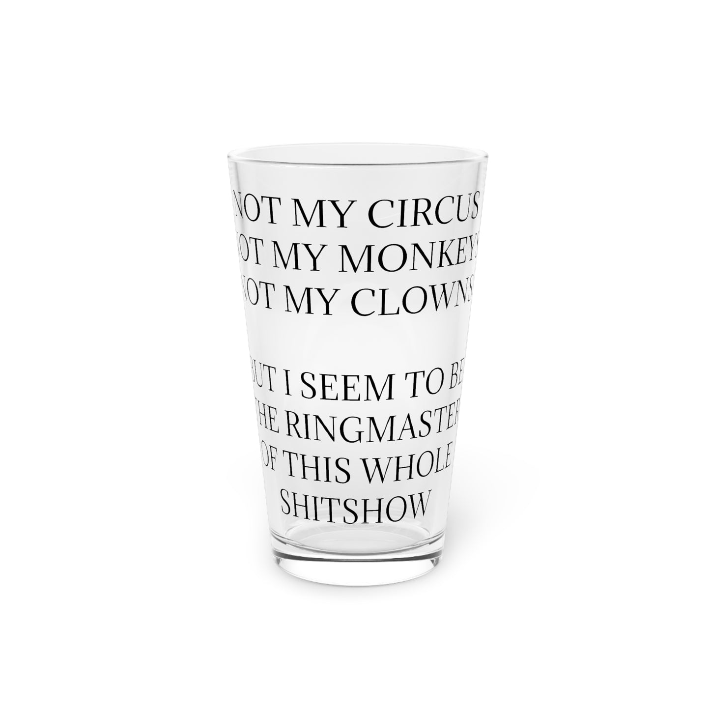 Ringmaster Drinking Glass