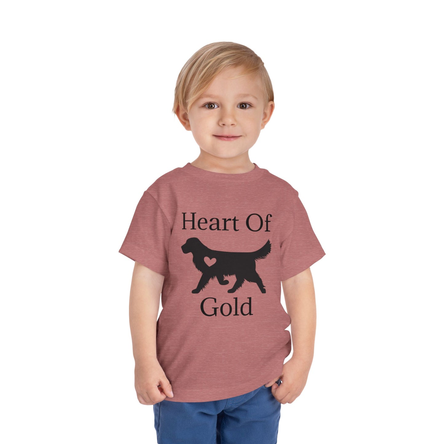 Heart Of Gold Toddler Unisex Short Sleeve Crewneck Tee