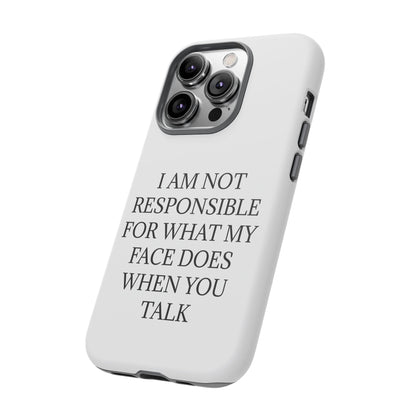 When You Talk iPhone Case