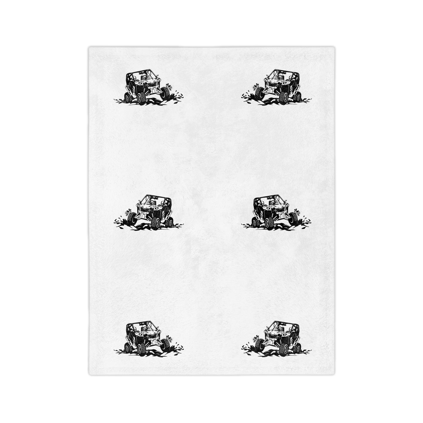 Slinging Mud Side By Side Velveteen Microfiber Blanket