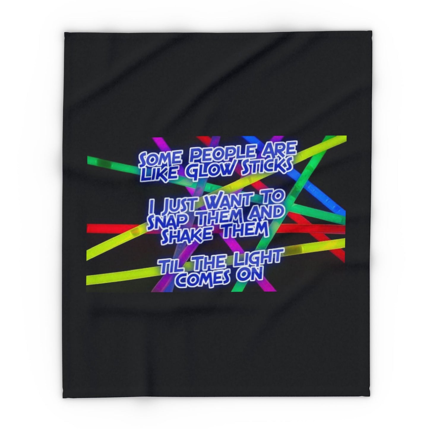 Glow Sticks Arctic Fleece Blanket