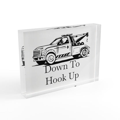 Down To Hook Up Acrylic Photo Block