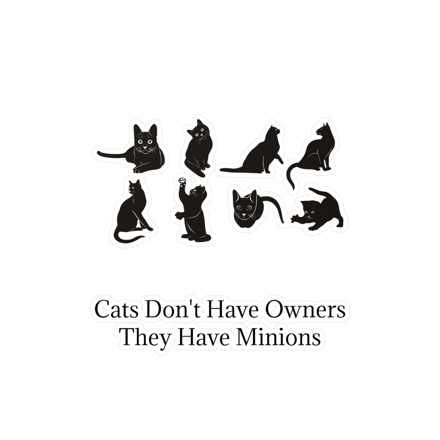 Cat Minions Vinyl Decal