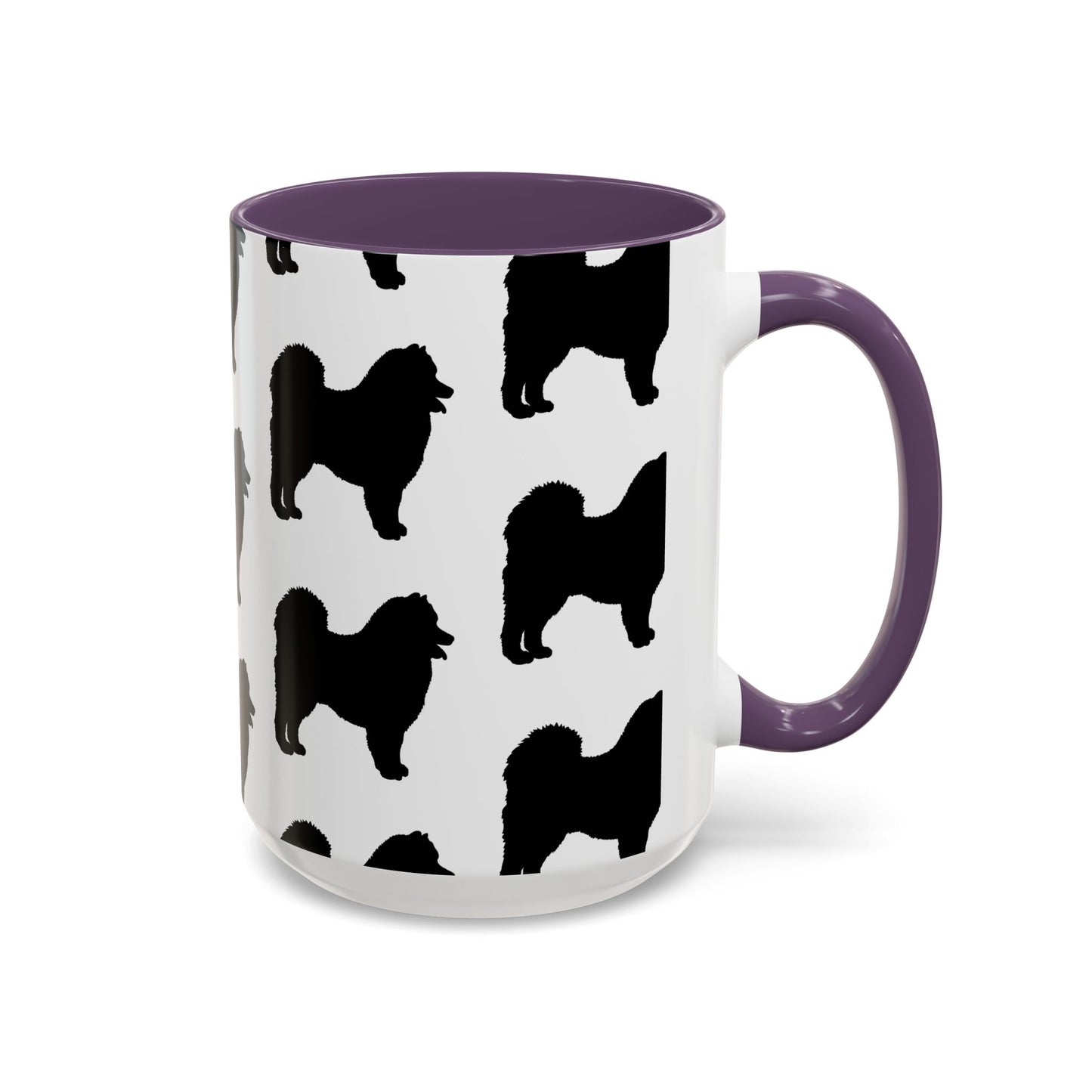 Samoyed Silhouette 2-Tone Coffee Mug