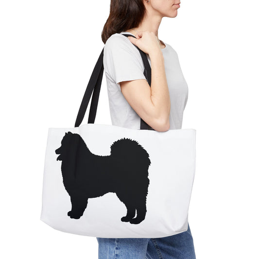 Samoyed Silhouette Weekender Tote Bag
