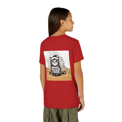Naughty Cat Youth Unisex Short Sleeve Crewneck Tee