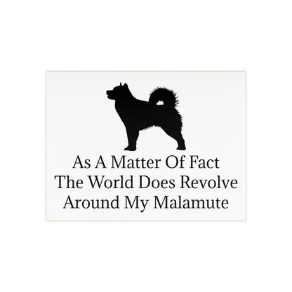 Matter Of Fact Malamute Ceramic Photo Tile