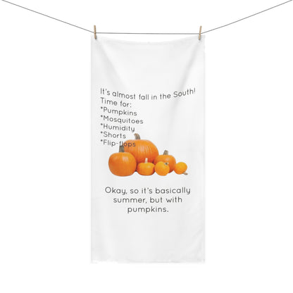 Fall In The South Mink-Cotton  Beach Towel