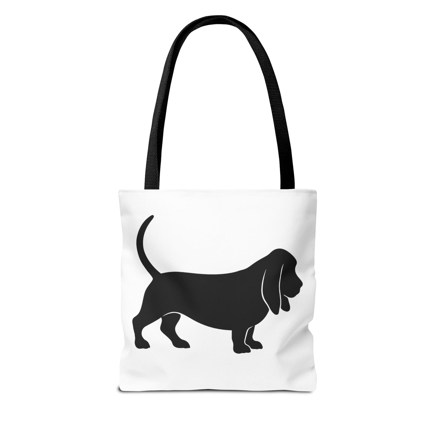 Basset Hound Silhouette Tote Bag