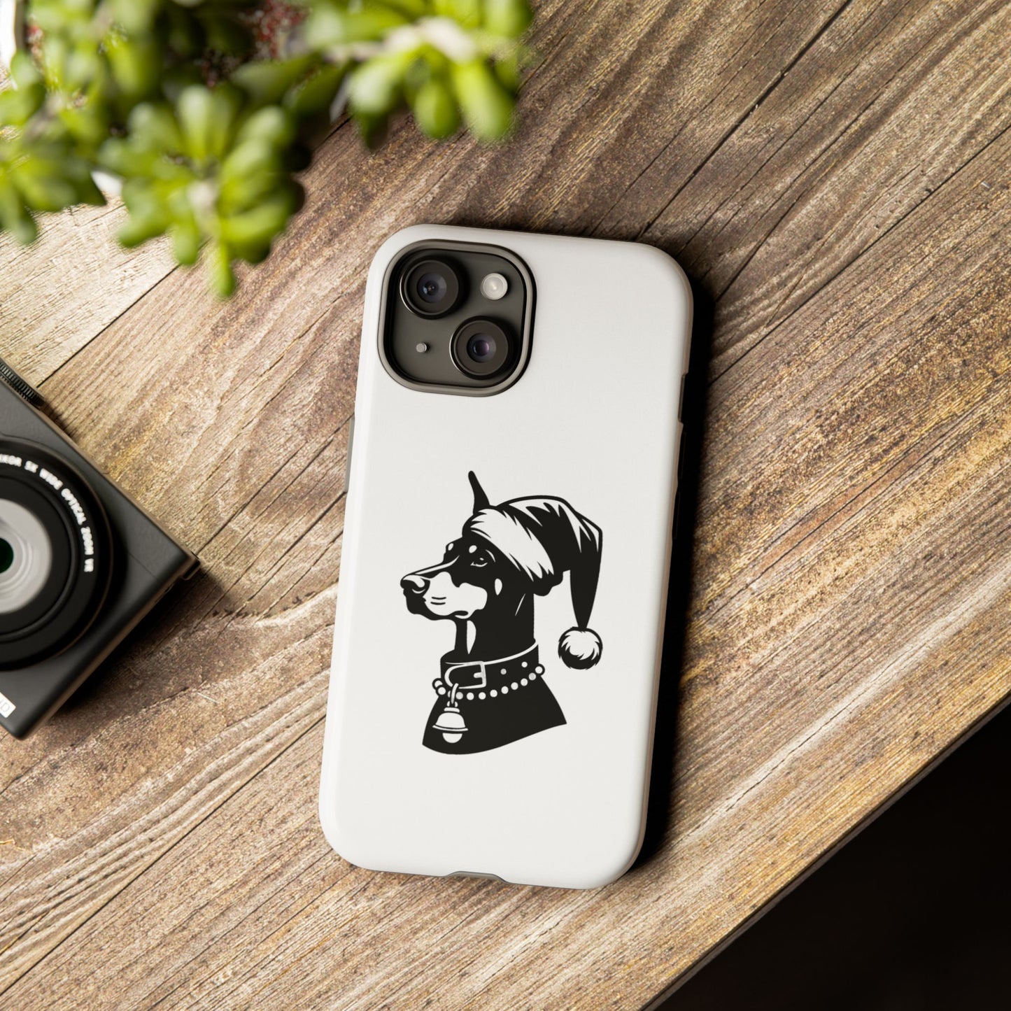Santa Paws Doberman iPhone Case