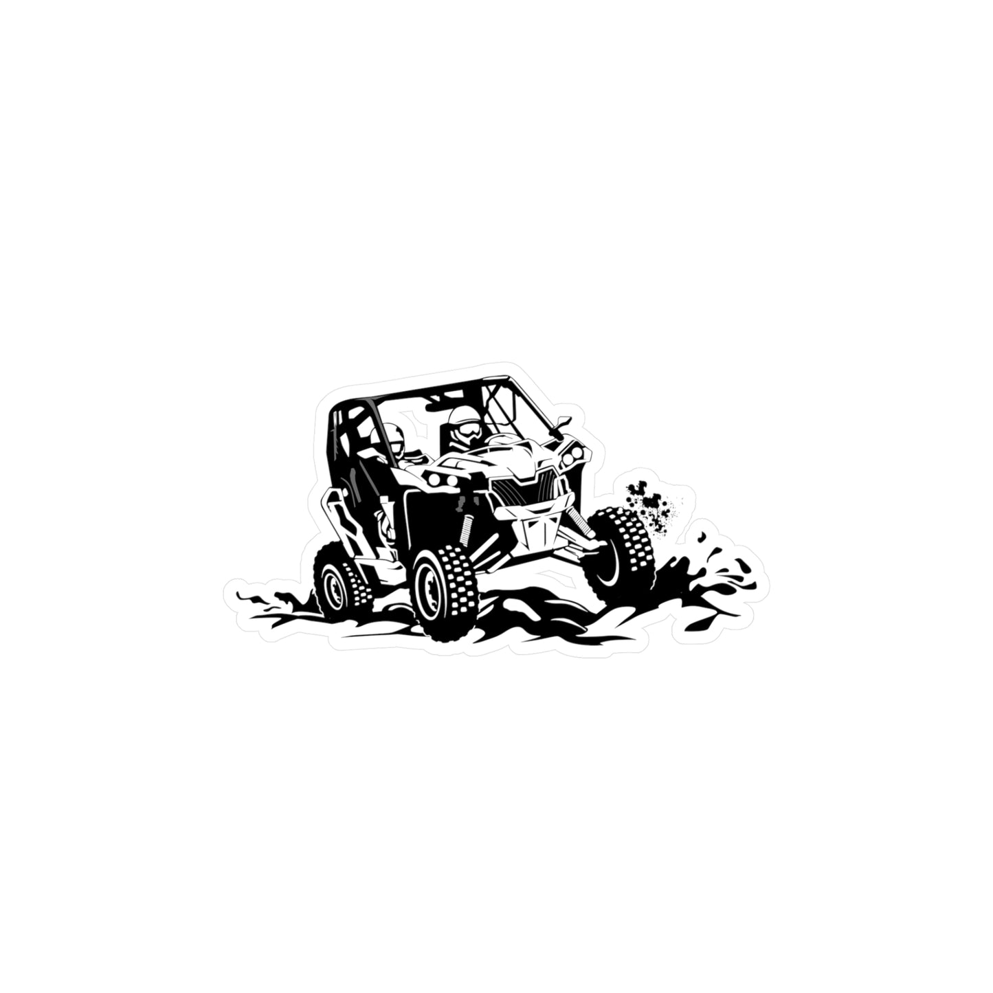 Slingin' Mud Side By Side Vinyl Decal