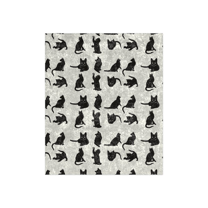 Cats Crushed Velvet Blanket