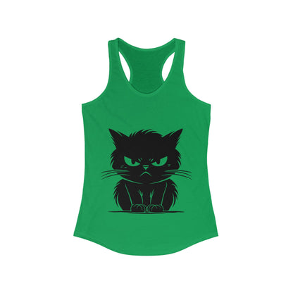 Angry Cat Women's Racerback Tank