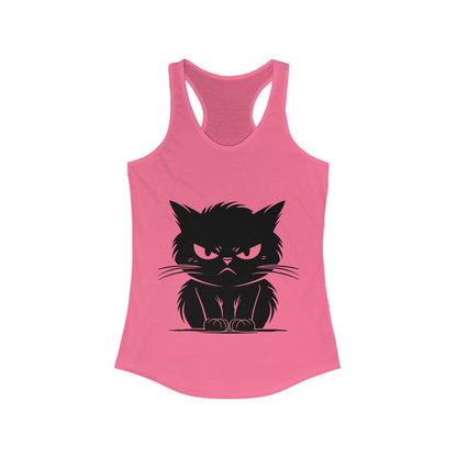 Angry Cat Women's Racerback Tank