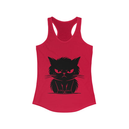 Angry Cat Women's Racerback Tank