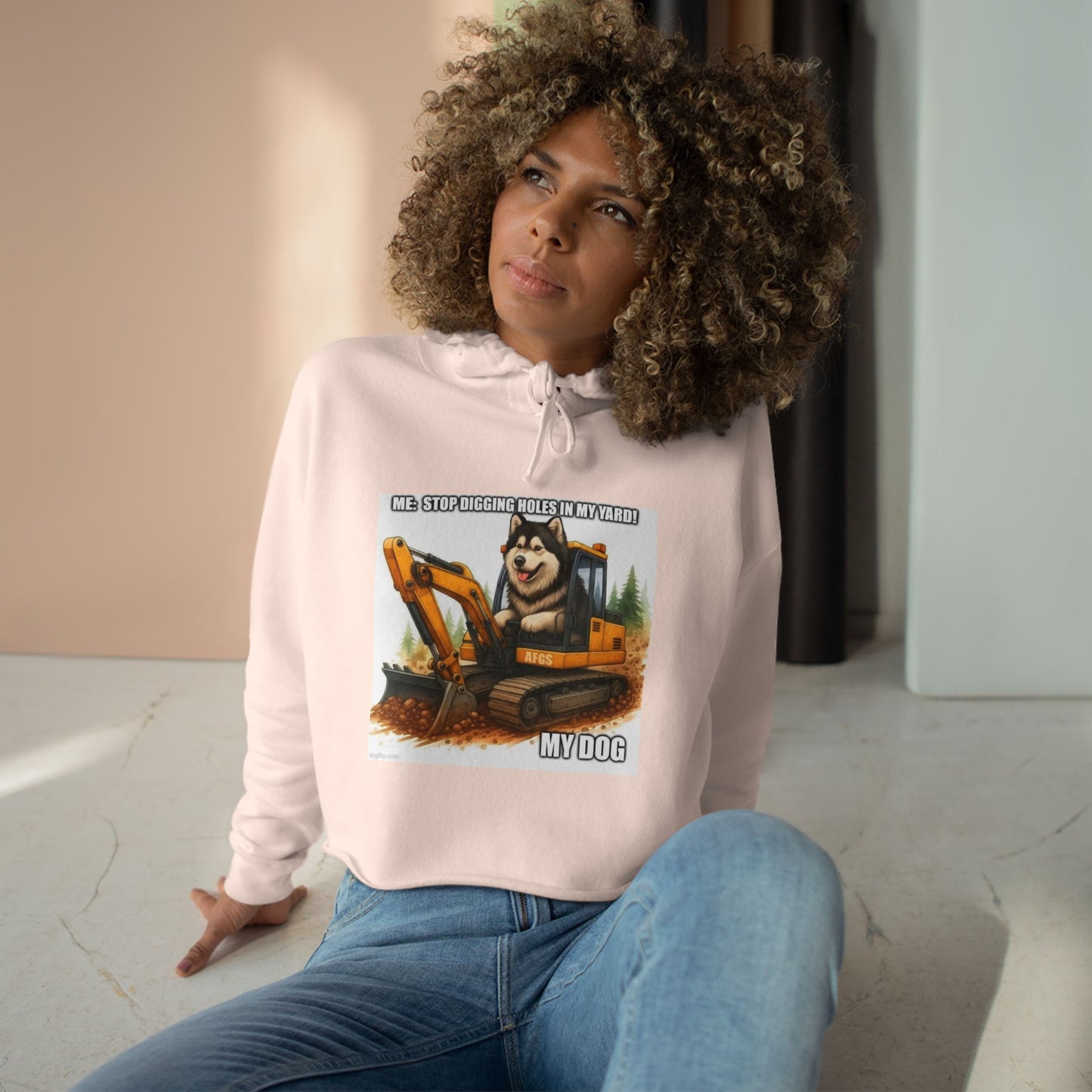 Digmaster Women's Crop Hoodie