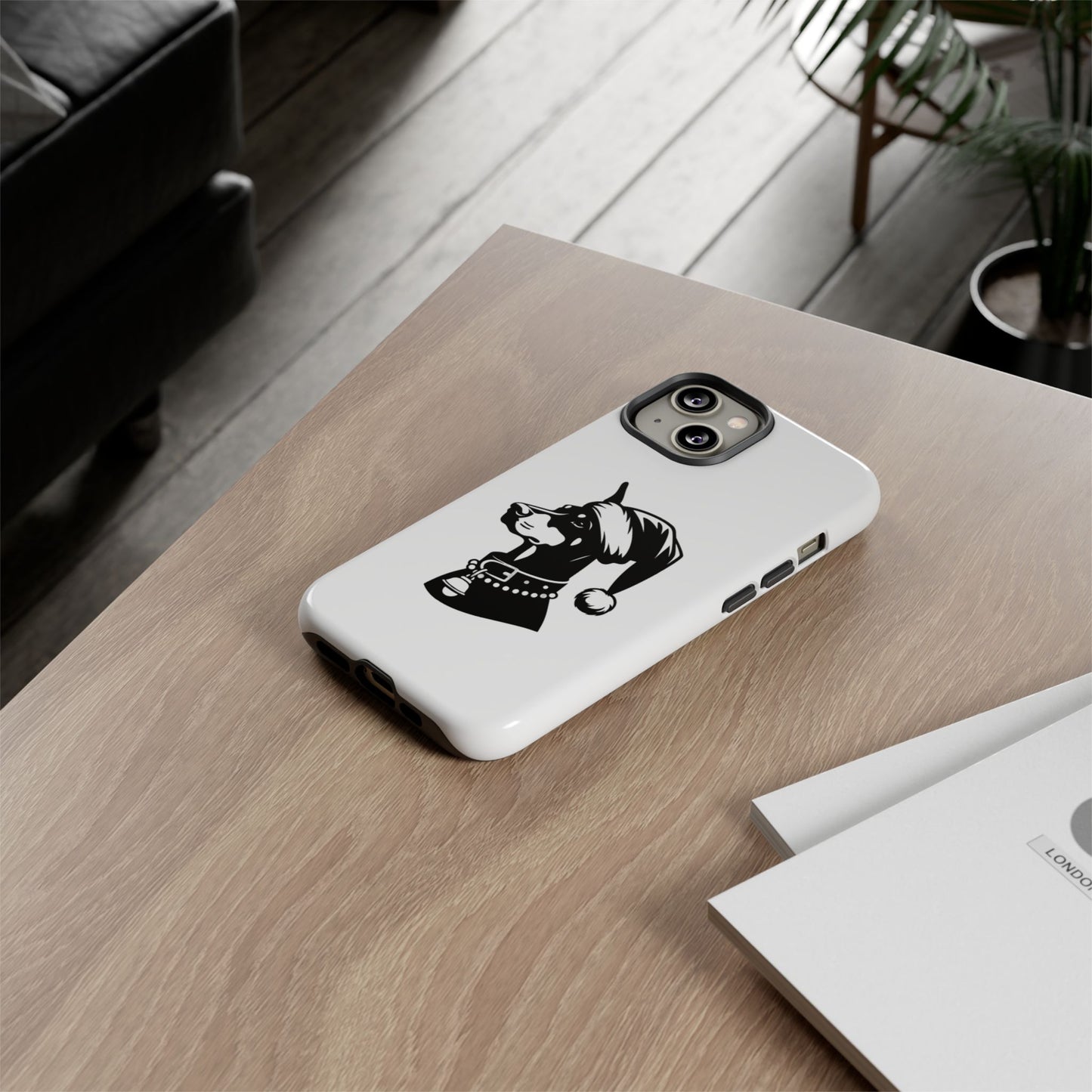 Santa Paws Doberman iPhone Case