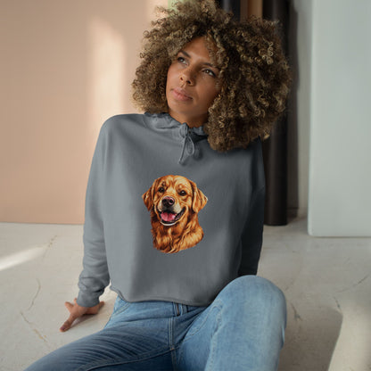 Golden Head Women's Crop Hoodie
