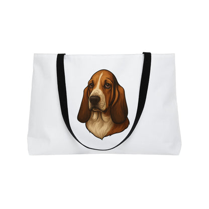 Basset Hound Head Weekender Tote Bag
