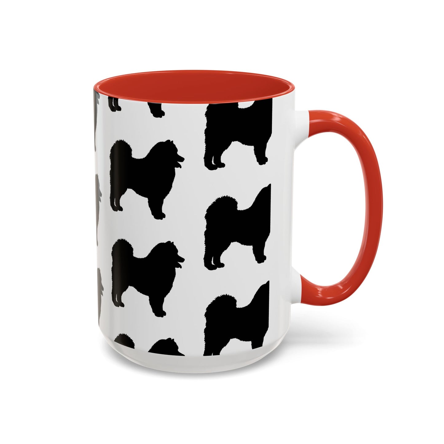Samoyed Silhouette 2-Tone Coffee Mug