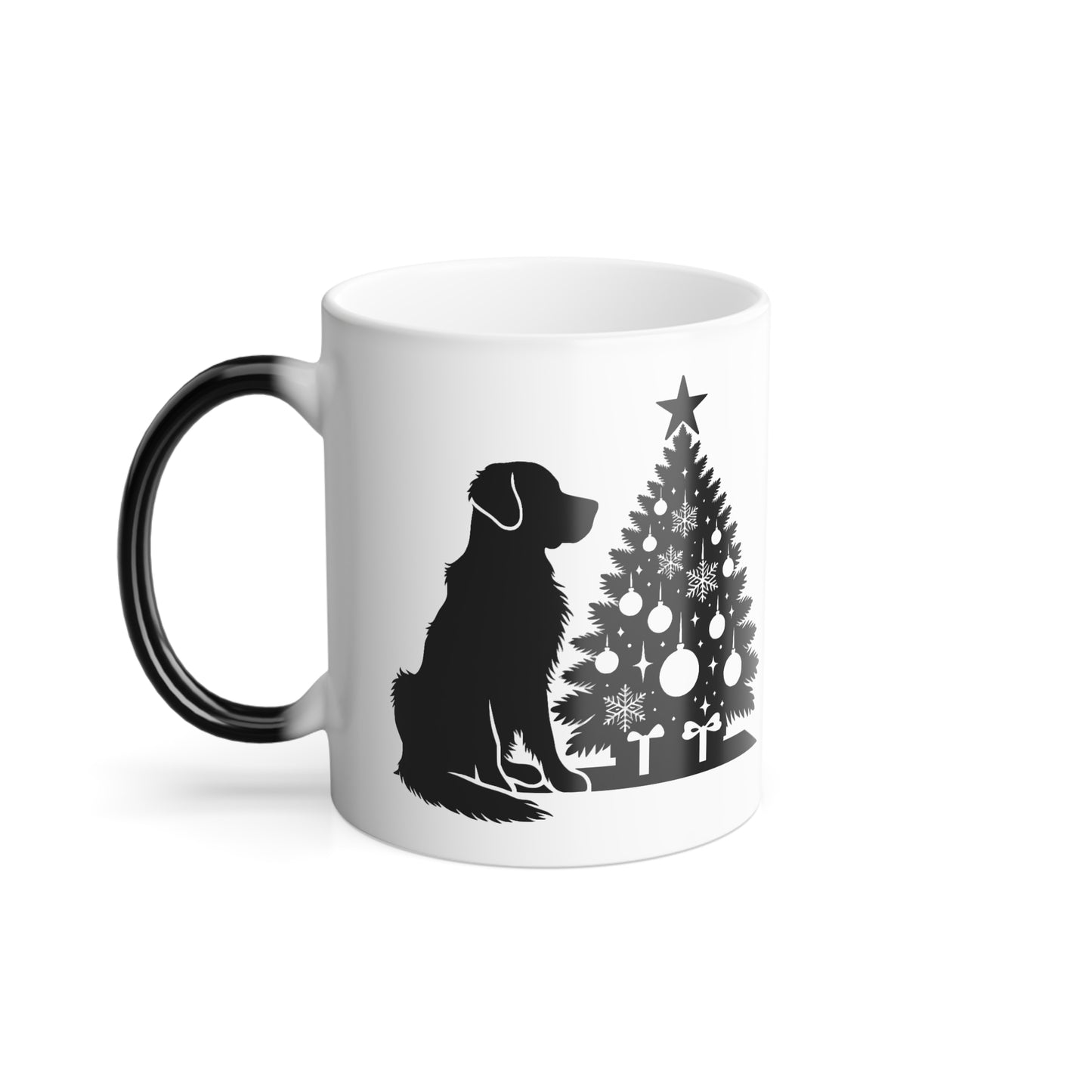 Golden Christmas Tree Color Changing Mug