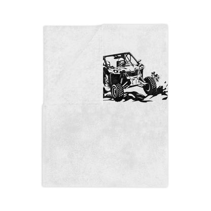 Slinging Mud Side By Side Velveteen Microfiber Blanket