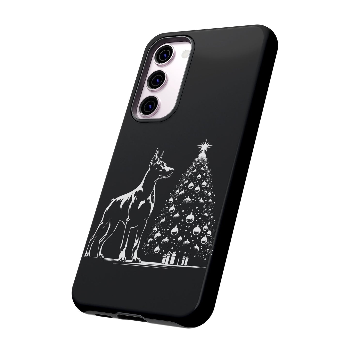 Doberman Christmas Tree Samsung Case